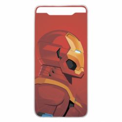 Чохол для Samsung A80 Iron Man and red background - PrintSalon