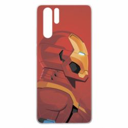 Чохол для Huawei P30 Pro Iron Man and red background - PrintSalon