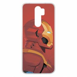 Чохол для Xiaomi Redmi Note 8 Pro Iron Man and red background