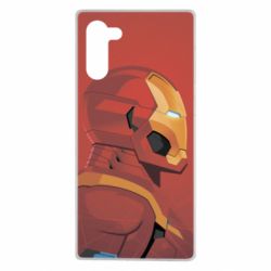 Чохол для Samsung Note 10 Iron Man and red background - PrintSalon