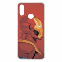 Чехол для Samsung A10s Iron Man and red background