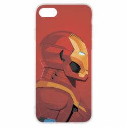 Чохол для iPhone SE 2020 Iron Man and red background - PrintSalon