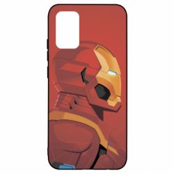 Чохол для Samsung A02s/M02s Iron Man and red background - PrintSalon