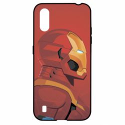 Чохол для Samsung A01 / M01 Iron Man and red background - PrintSalon