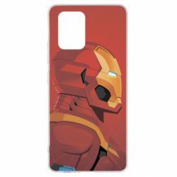 Чохол для Samsung S10 Lite Iron Man and red background