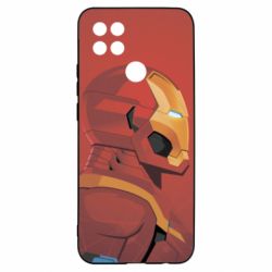 Чохол для Oppo A15s / A15 Iron Man and red background - PrintSalon