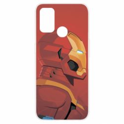 Чехол для Oppo A53/A32/A33 Iron Man and red background