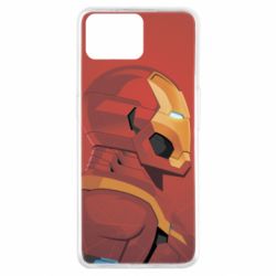 Чохол для Oppo A73Iron Man and red background - PrintSalon