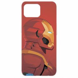 Чохол для Oppo Reno 4 Lite Iron Man and red background - PrintSalon