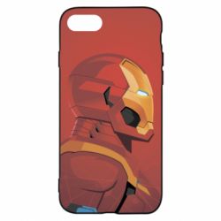 Чохол для iPhone 8 Iron Man and red background - PrintSalon
