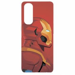Чохол для Oppo Reno 4 Pro Iron Man and red background - PrintSalon