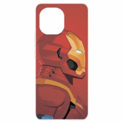 Чохол для Xiaomi Mi11 Iron Man and red background - PrintSalon