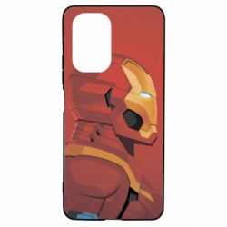 Чохол для Xiaomi Poco F3/K40 Iron Man and red background