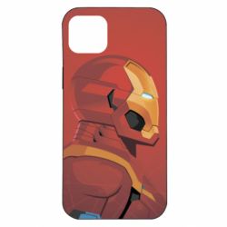 Чохол для iPhone 14 Plus Iron Man and red background - PrintSalon