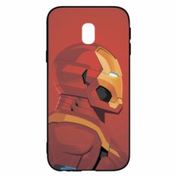 Чохол для Samsung J3 2017 Iron Man and red background - PrintSalon