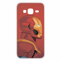 Чохол для Samsung J3 2016 Iron Man and red background - PrintSalon