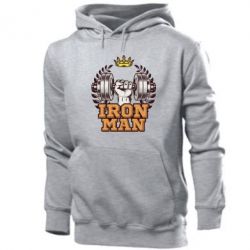 Чоловіче худі Iron man and sports - PrintSalon