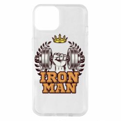 Чехол для iPhone 14 Iron man and sports