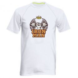 Чоловіча футболка для спорту Iron man and sports - PrintSalon
