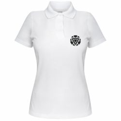 Женское поло Iron Man Heart - PrintSalon