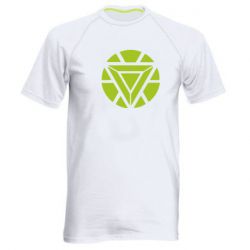 Мужская футболка для спорта Iron Man Heart - PrintSalon