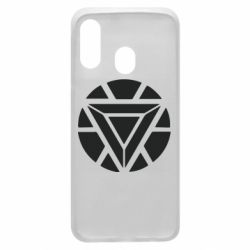 Чехол для Samsung A40 Iron Man Heart - PrintSalon