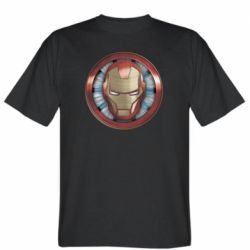 Мужская футболка Stedman Iron man helmet wood texture - PrintSalon