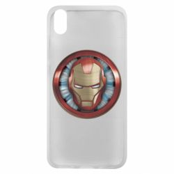 Чехол для Xiaomi Redmi 7A Iron man helmet wood texture - PrintSalon