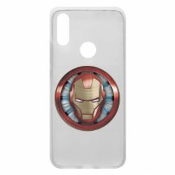 Чехол для Xiaomi Redmi 7 Iron man helmet wood texture - PrintSalon