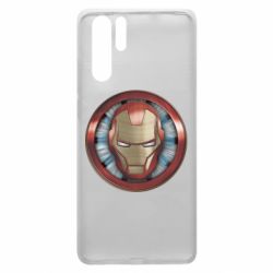 Чехол для Huawei P30 Pro Iron man helmet wood texture - PrintSalon