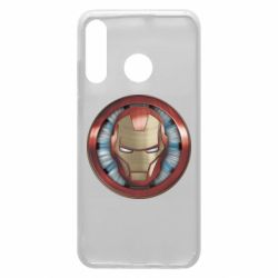 Чехол для Huawei P30 Lite Iron man helmet wood texture - PrintSalon