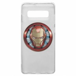 Чехол для Samsung S10+ Iron man helmet wood texture - PrintSalon