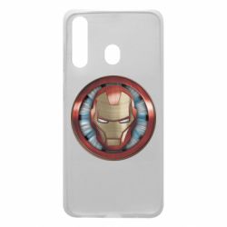 Чехол для Samsung A60 Iron man helmet wood texture - PrintSalon