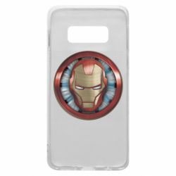 Чехол для Samsung S10e Iron man helmet wood texture - PrintSalon