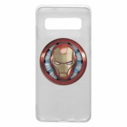 Чехол для Samsung S10 Iron man helmet wood texture - PrintSalon