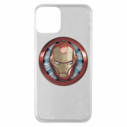 Чехол для iPhone 11 Iron man helmet wood texture - PrintSalon