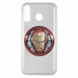 Чехол для Samsung M30 Iron man helmet wood texture - PrintSalon