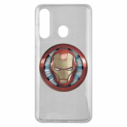 Чехол для Samsung M40 Iron man helmet wood texture - PrintSalon