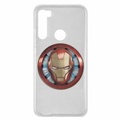 Чехол для Xiaomi Redmi Note 8 Iron man helmet wood texture - PrintSalon