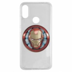Чехол для Xiaomi Redmi Note 7 Iron man helmet wood texture - PrintSalon