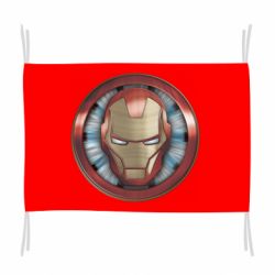 Флаг Iron man helmet wood texture - PrintSalon