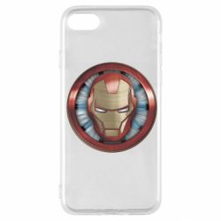 Чехол для iPhone SE 2020 Iron man helmet wood texture - PrintSalon