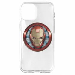 Чехол для iPhone 12 mini Iron man helmet wood texture - PrintSalon
