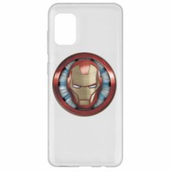 Чехол для Samsung A31 Iron man helmet wood texture - PrintSalon