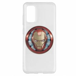 Чехол для Samsung S20 Iron man helmet wood texture - PrintSalon