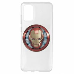 Чехол для Samsung S20+ Iron man helmet wood texture - PrintSalon