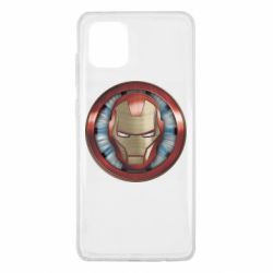 Чехол для Samsung Note 10 Lite Iron man helmet wood texture - PrintSalon