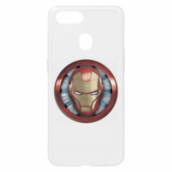 Чехол для Oppo A5s/A12 Iron man helmet wood texture - PrintSalon