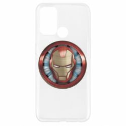 Чехол для Oppo A52/A72/A92 Iron man helmet wood texture - PrintSalon