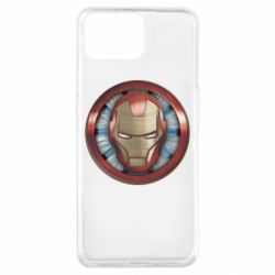 Чехол для Oppo A73 Iron man helmet wood texture - PrintSalon
